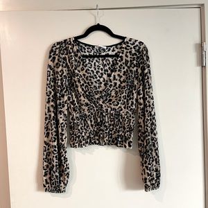 ZARA- Leopard print top.